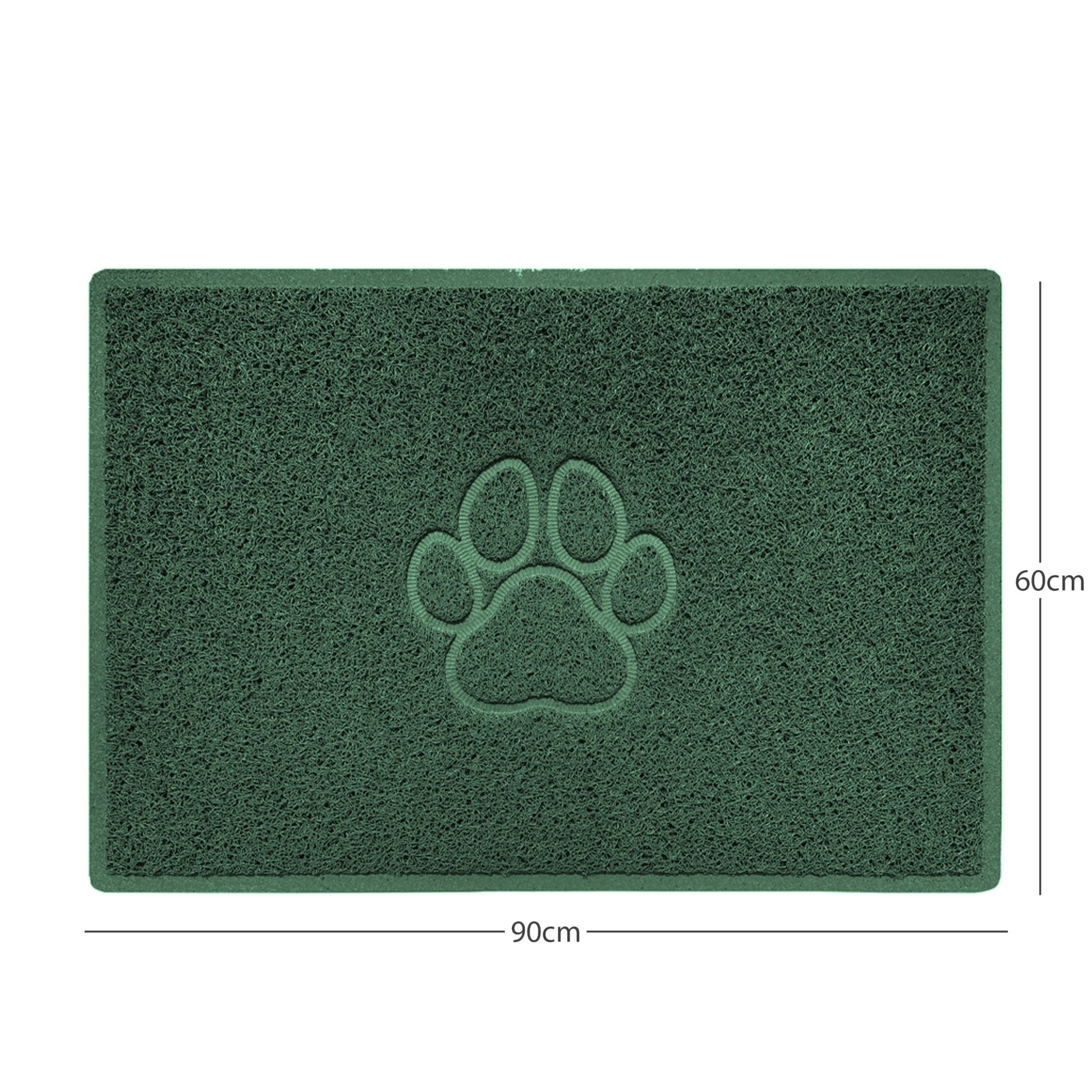 "Paw Print" Embossed Loofah Textured Spaghetti Door Mat - plants - express.com