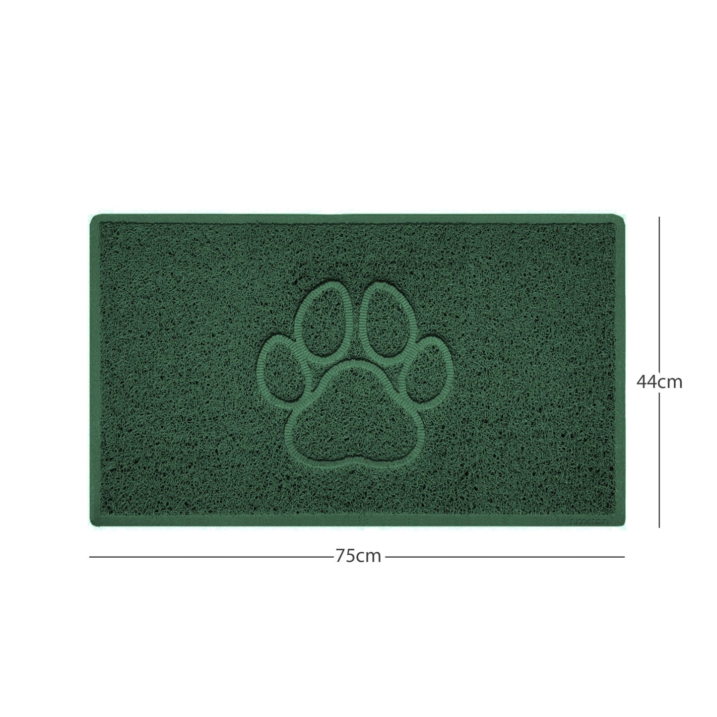 "Paw Print" Embossed Loofah Textured Spaghetti Door Mat - plants - express.com