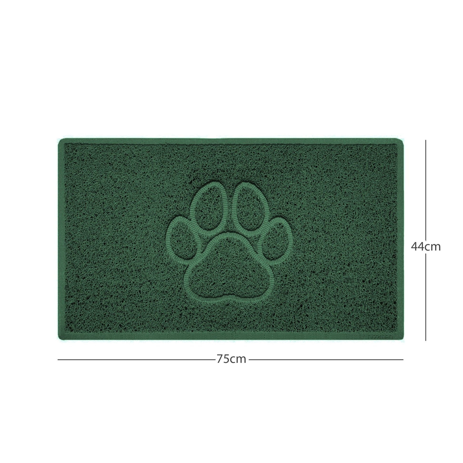 "Paw Print" Embossed Loofah Textured Spaghetti Door Mat - plants - express.com