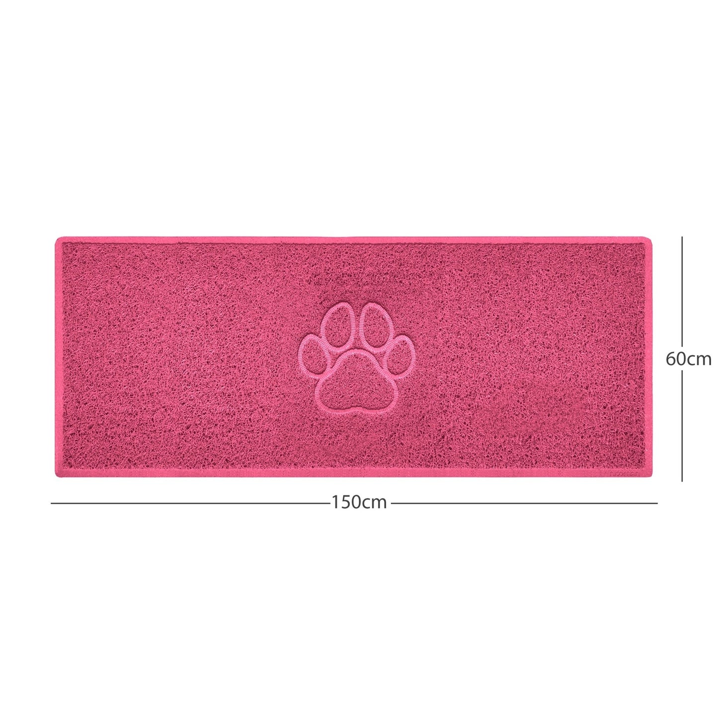 "Paw Print" Embossed Loofah Textured Spaghetti Door Mat - plants - express.com