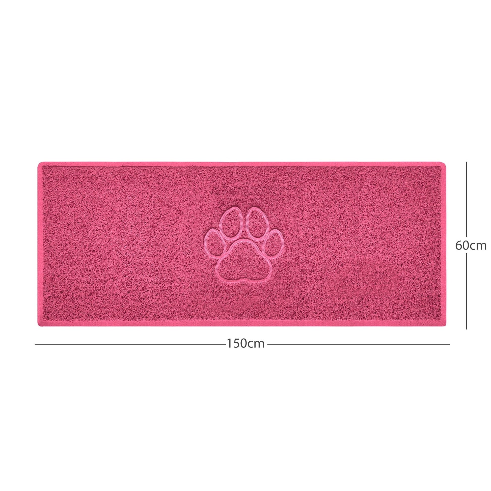 "Paw Print" Embossed Loofah Textured Spaghetti Door Mat - plants - express.com
