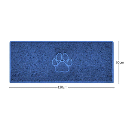 "Paw Print" Embossed Loofah Textured Spaghetti Door Mat - plants - express.com