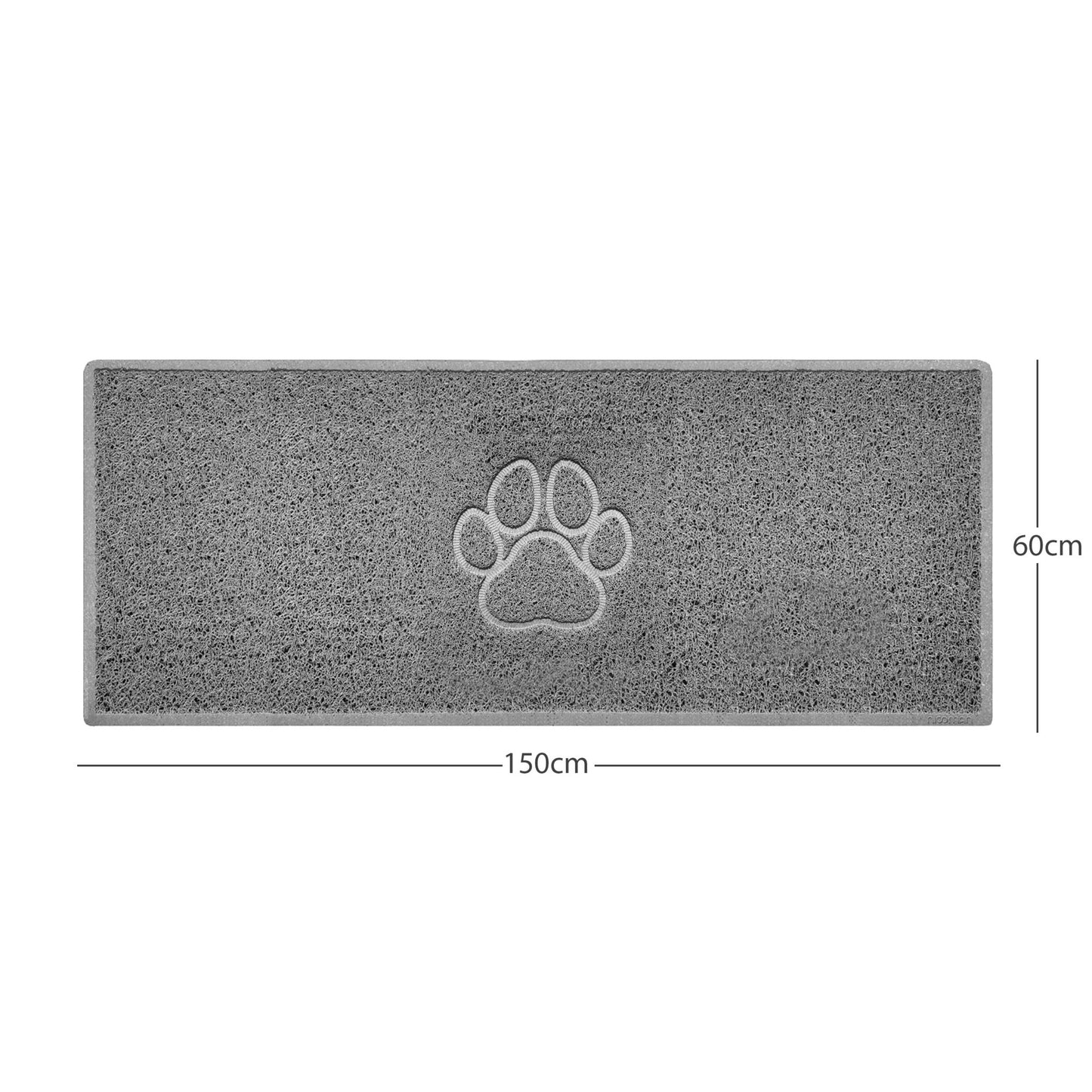 "Paw Print" Embossed Loofah Textured Spaghetti Door Mat - plants - express.com