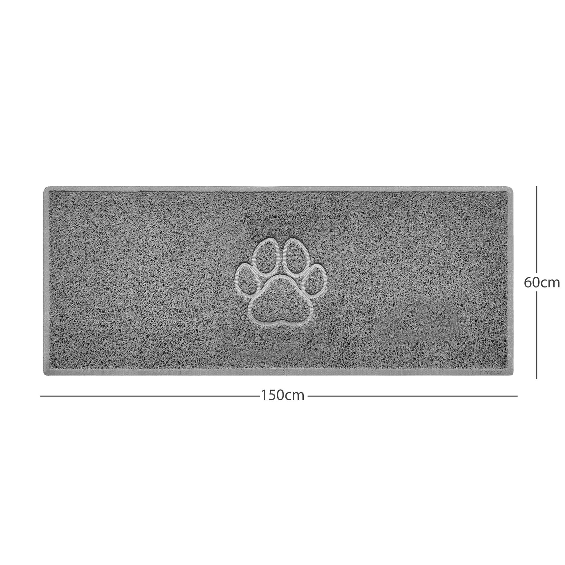 "Paw Print" Embossed Loofah Textured Spaghetti Door Mat - plants - express.com