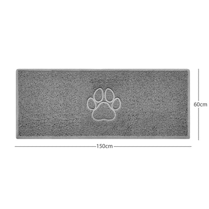 "Paw Print" Embossed Loofah Textured Spaghetti Door Mat - plants - express.com