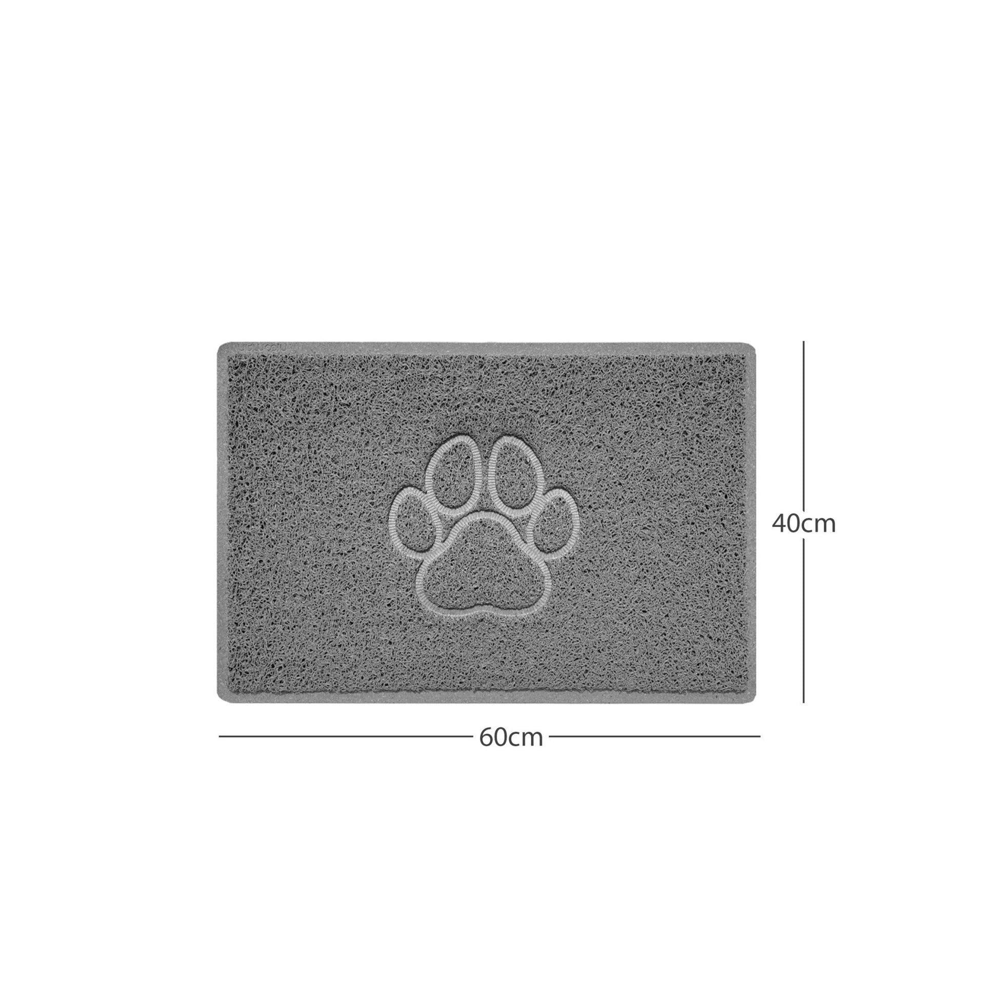 "Paw Print" Embossed Loofah Textured Spaghetti Door Mat - plants - express.com