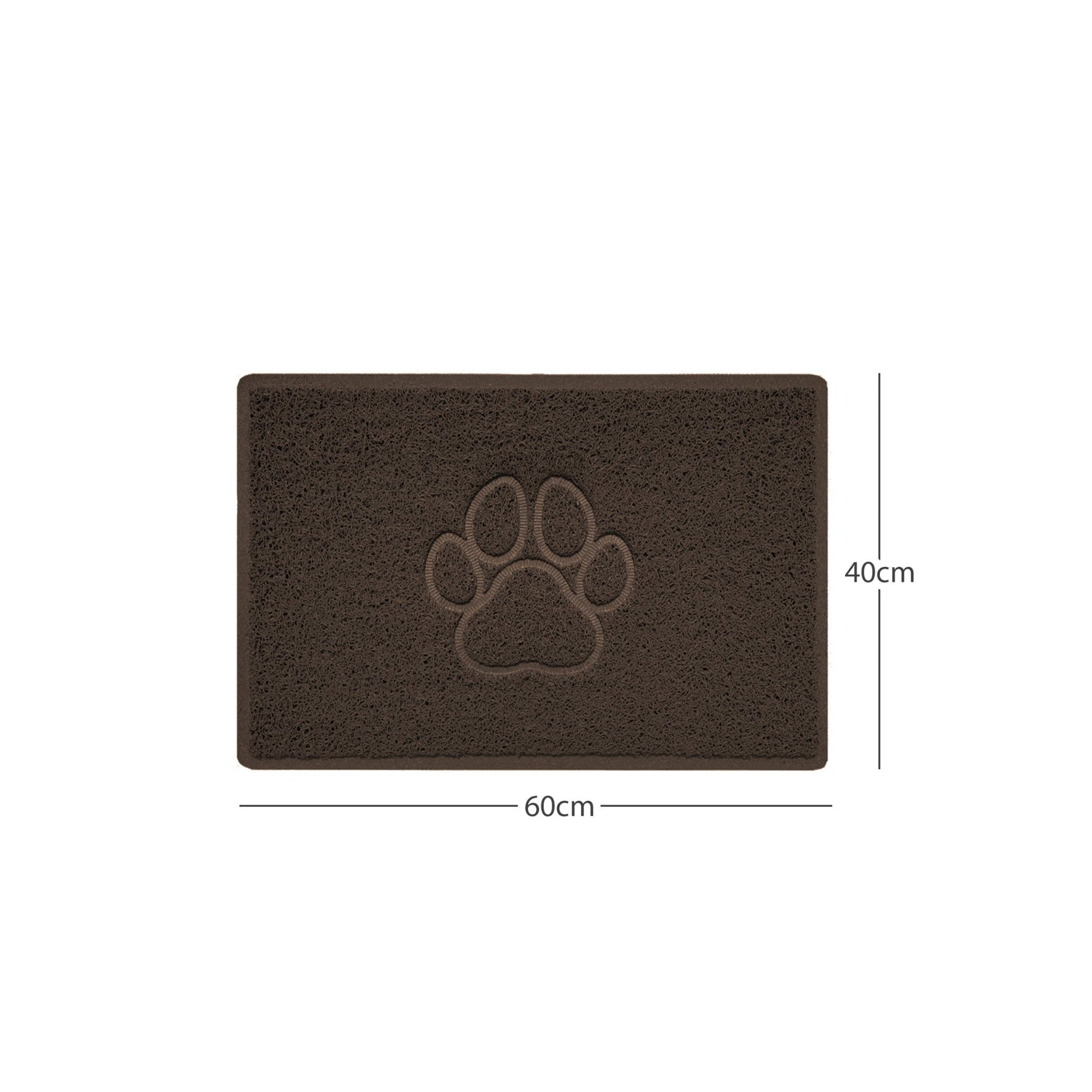 "Paw Print" Embossed Loofah Textured Spaghetti Door Mat - plants - express.com