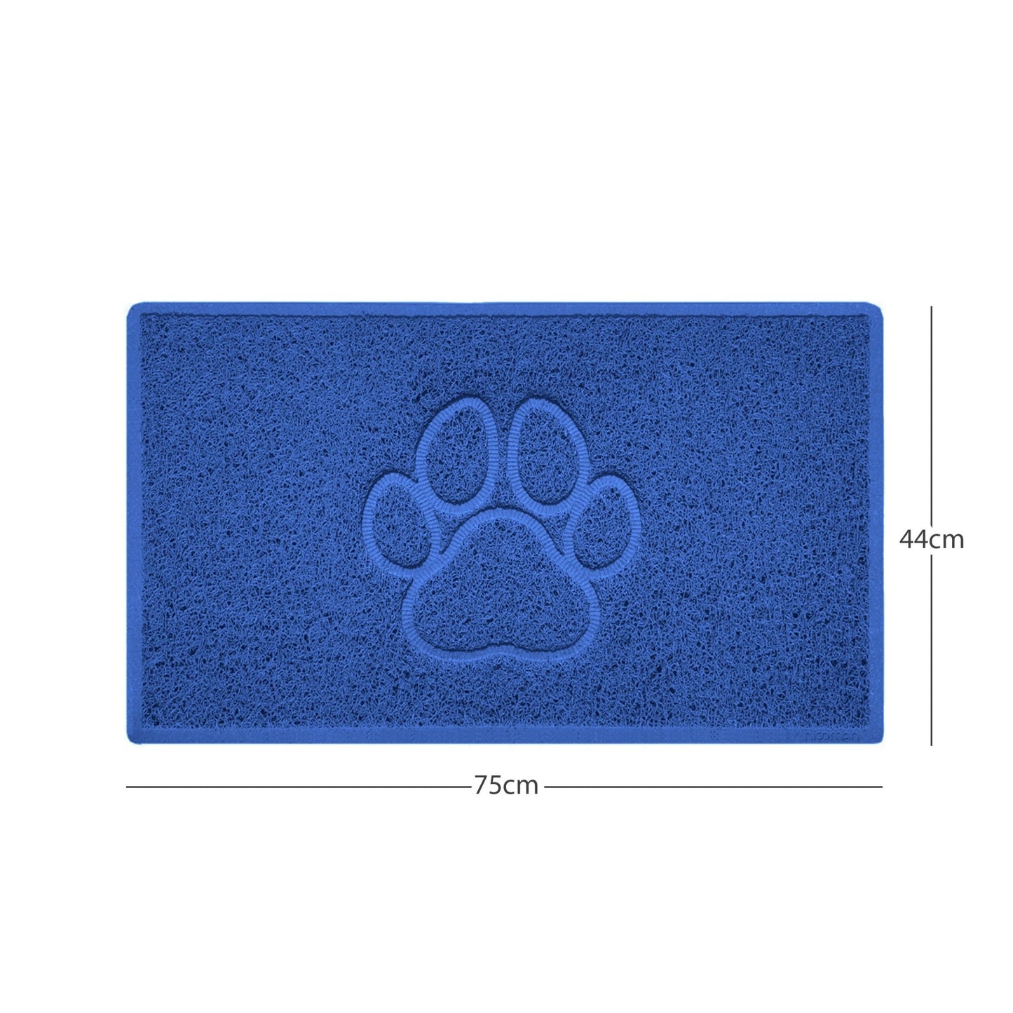 "Paw Print" Embossed Loofah Textured Spaghetti Door Mat - plants - express.com