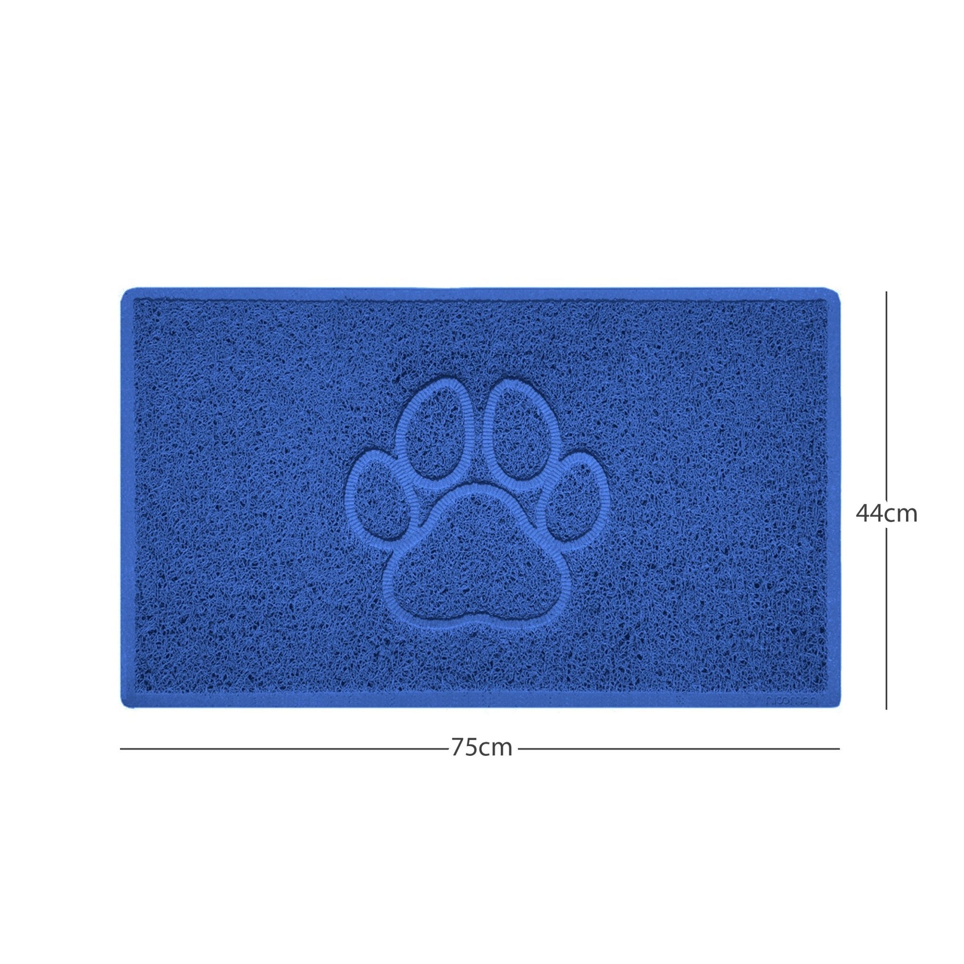 "Paw Print" Embossed Loofah Textured Spaghetti Door Mat - plants - express.com