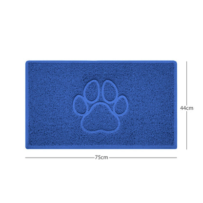 "Paw Print" Embossed Loofah Textured Spaghetti Door Mat - plants - express.com