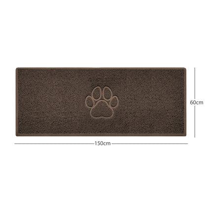 "Paw Print" Embossed Loofah Textured Spaghetti Door Mat - plants - express.com