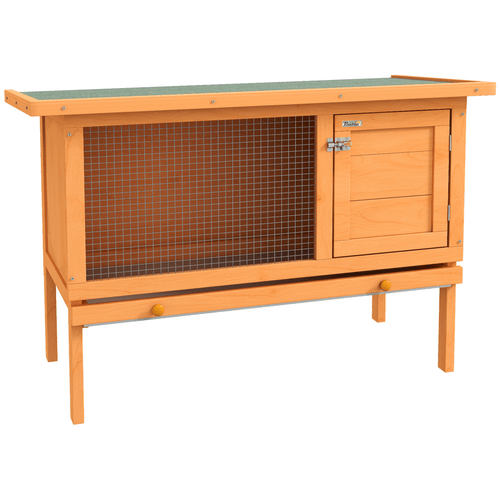 Pawhut Outdoor Wooden Rabbit Hutch & Guinea Pig House - Cozy & Weatherproof! - plants - express.com
