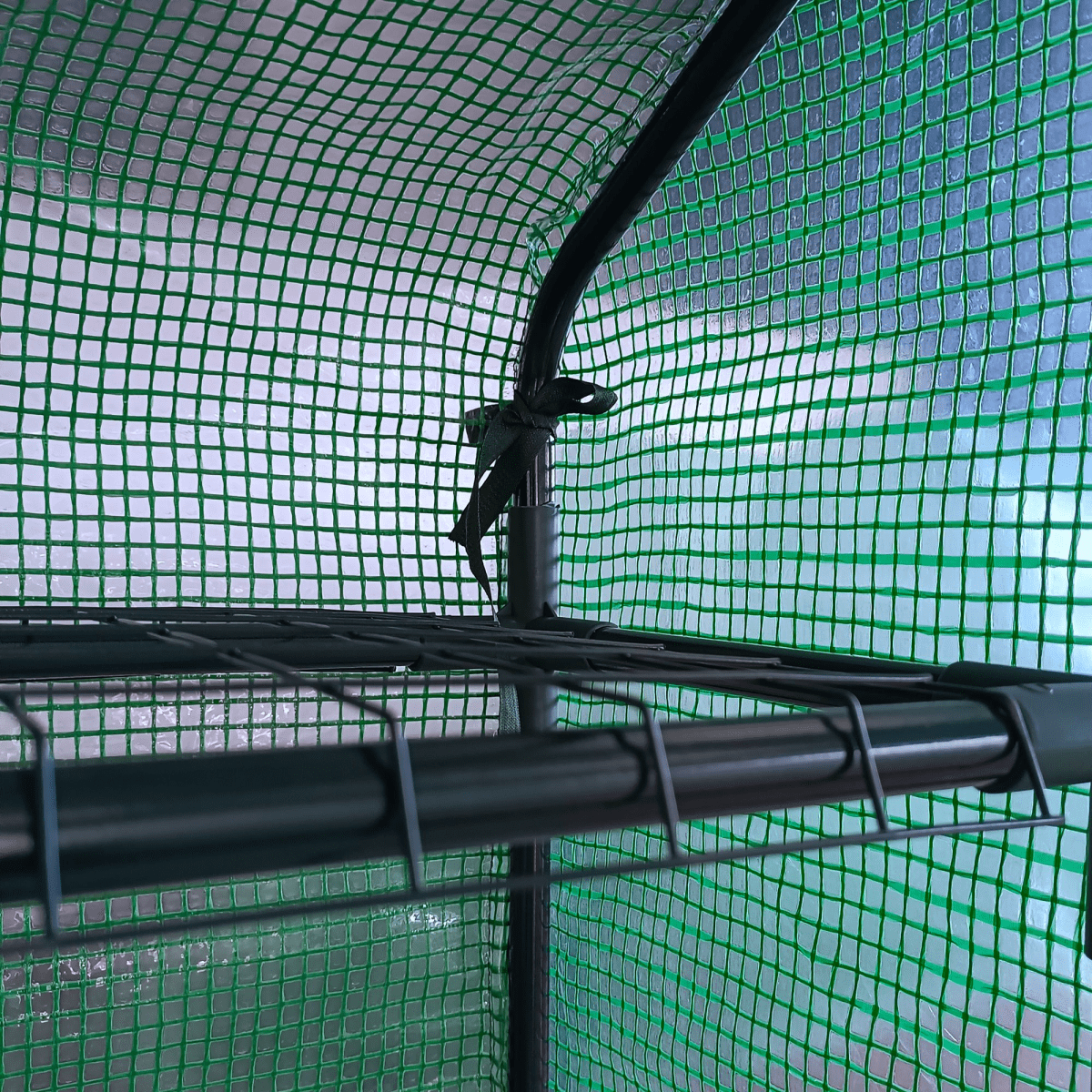 Poly Tunnel Steeple Walk in Greenhouse Removable Cover Shelves 244x180x210cm - plants - express.com