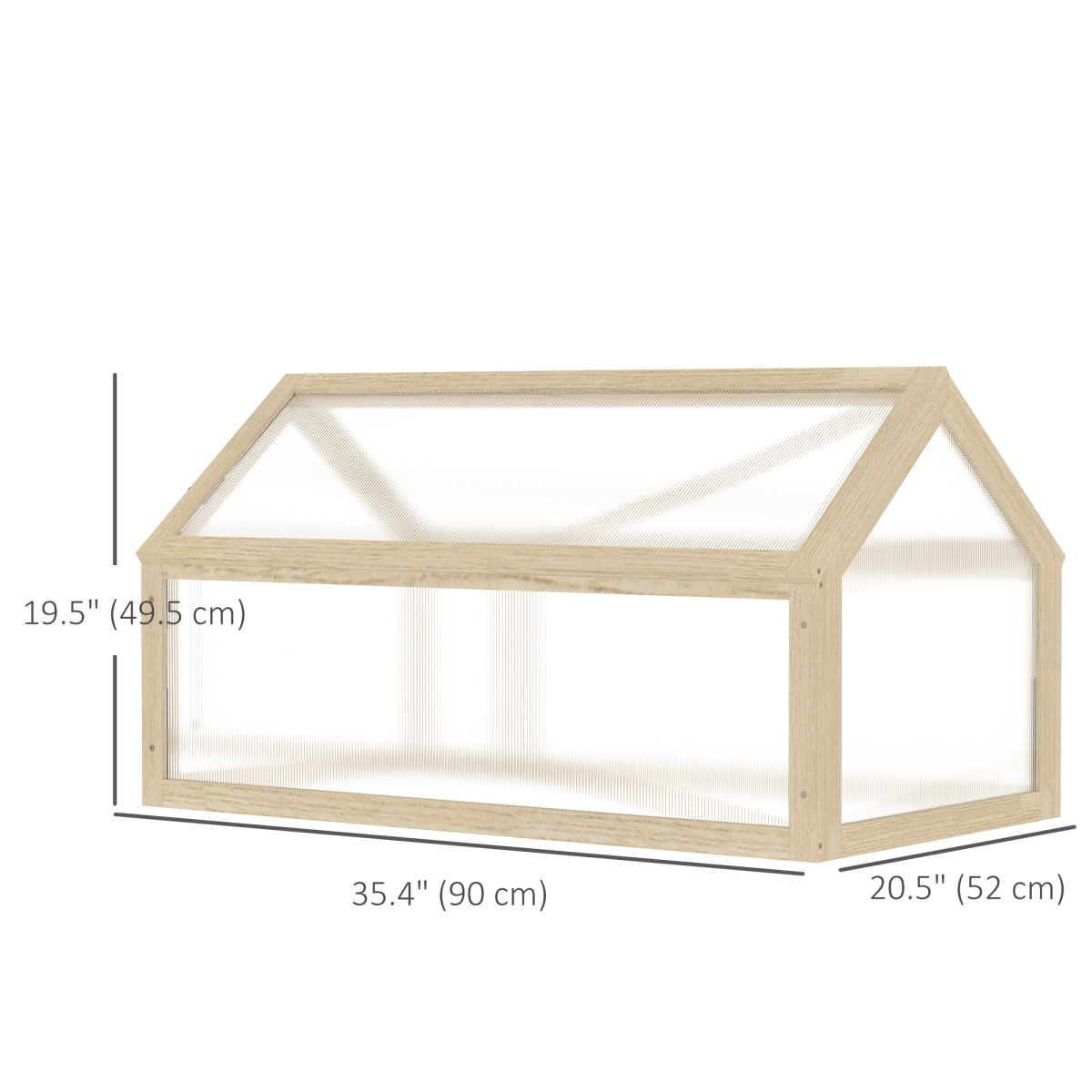 Portable Wooden Cold Frame Greenhouse - Extend Growing Season Effortlessly! - plants - express.com