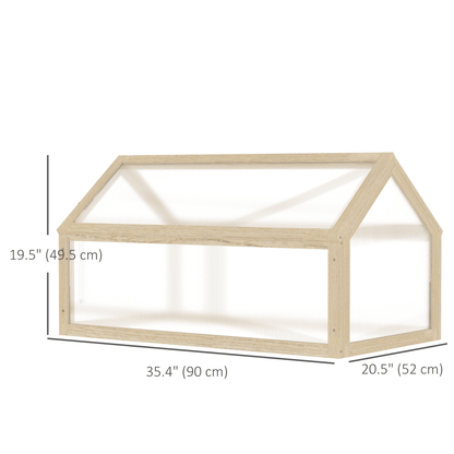 Portable Wooden Cold Frame Greenhouse - Extend Growing Season Effortlessly! - plants - express.com
