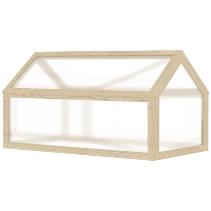 Portable Wooden Cold Frame Greenhouse - Extend Growing Season Effortlessly! - plants - express.com