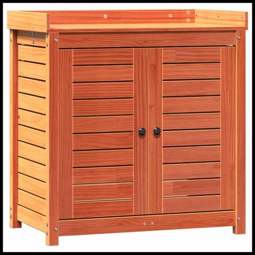 Potting Table with Shelves – Solid Pine Wood, 82.5x50x86.5 cm - plants - express.com