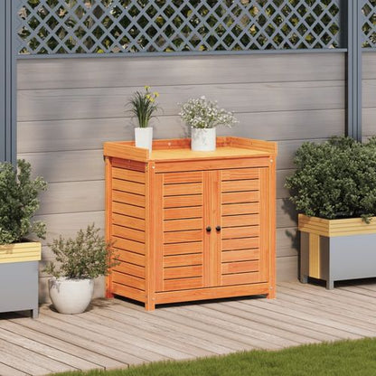 Potting Table with Shelves – Solid Pine Wood, 82.5x50x86.5 cm - plants - express.com