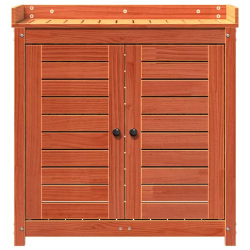 Potting Table with Shelves – Solid Pine Wood, 82.5x50x86.5 cm - plants - express.com