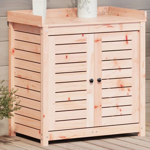 Potting Table with Shelves – Solid Pine Wood, 82.5x50x86.5 cm - plants - express.com