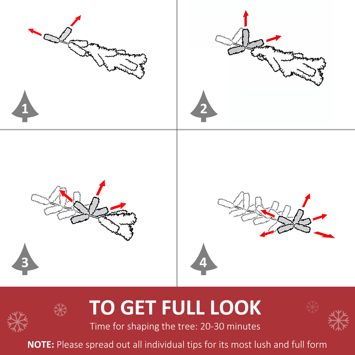 Pre - Lit Fibre Optic Artificial Christmas Tree Tree Topper Multi - Colour 5ft - plants - express.com