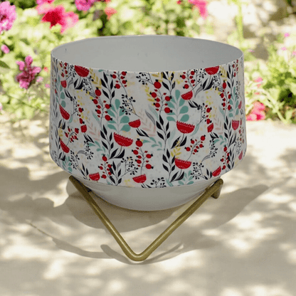 Premium 13CM Iron Planter on Stand - Elevate Your Greenery with Style - plants - express.com