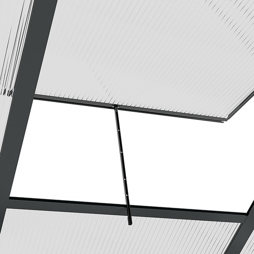 Premium 6x6ft Polycarbonate Walk - In Greenhouse with Aluminum Frame & Sliding Door - plants - express.com
