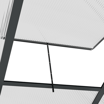 Premium 6x6ft Polycarbonate Walk - In Greenhouse with Aluminum Frame & Sliding Door - plants - express.com