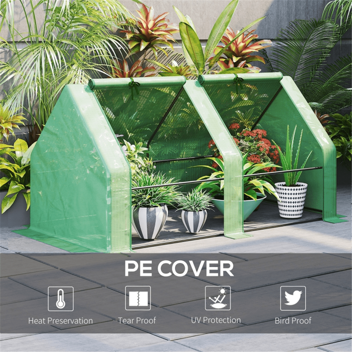 Premium Mini Walk - in Greenhouse for Year - Round Plant Protection and Growth - plants - express.com