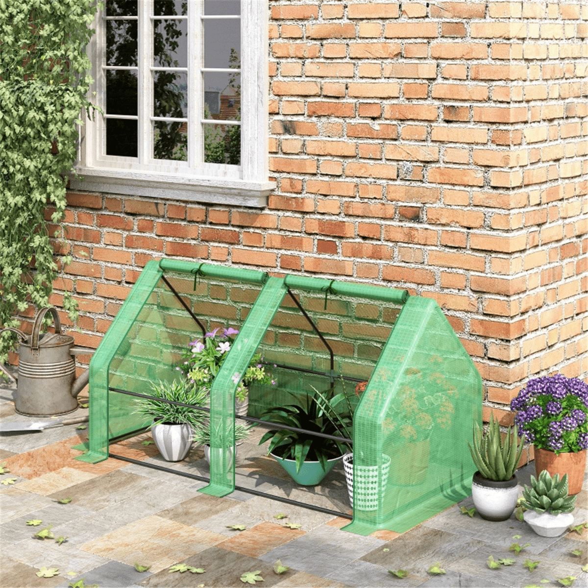 Premium Mini Walk - in Greenhouse for Year - Round Plant Protection and Growth - plants - express.com