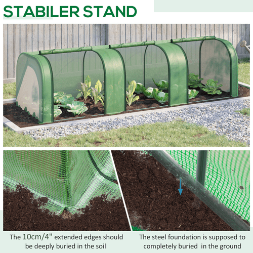 Premium Tunnel Greenhouse: Durable Steel Frame for Ultimate Crop Protection - plants - express.com