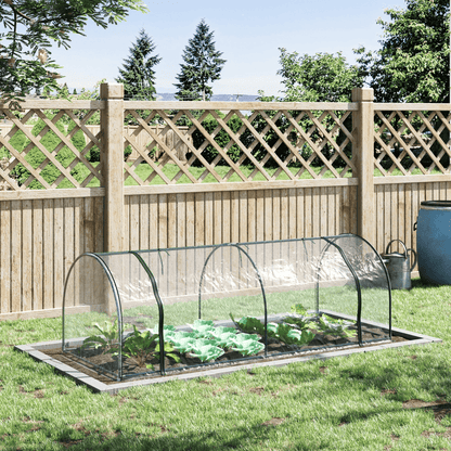PVC Greenhouse Tunnel Steel Frame Transparent 250x100x80cm - plants - express.com
