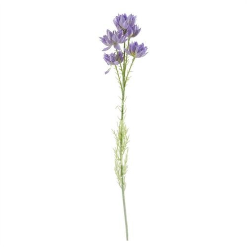 Radiant 80cm Purple Chrysanthemum & Carnation Bouquet in Turquoise Glass Vase - plants - express.com