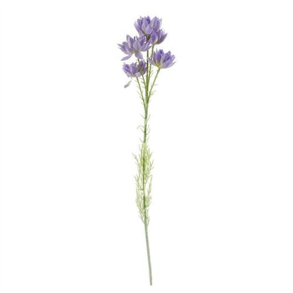 Radiant 80cm Purple Chrysanthemum & Carnation Bouquet in Turquoise Glass Vase - plants - express.com