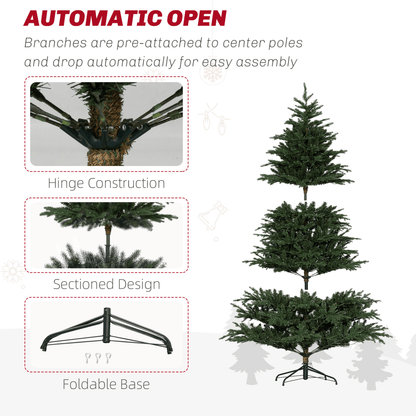 Radiant RGB Prelit 1.8m HOMCOM Artificial Christmas Tree for Festive Cheer - plants - express.com