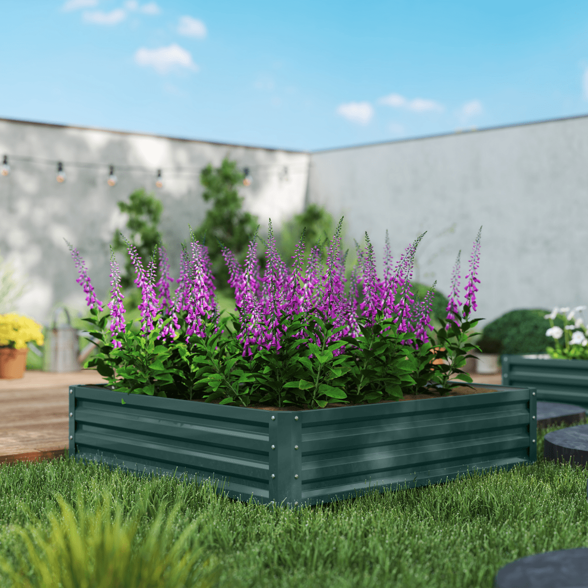 Raised Garden Bed Gardner Frame Outdoor Planter Kit Flower Vegetables Green - plants - express.com