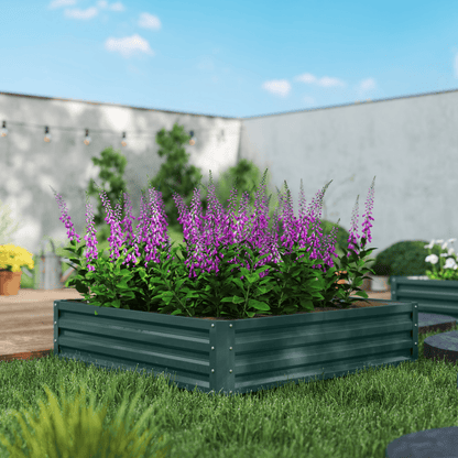 Raised Garden Bed Gardner Frame Outdoor Planter Kit Flower Vegetables Green - plants - express.com