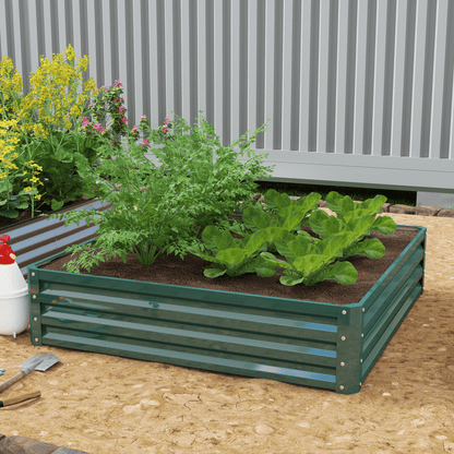 Raised Garden Bed Gardner Frame Outdoor Planter Kit Flower Vegetables Green - plants - express.com