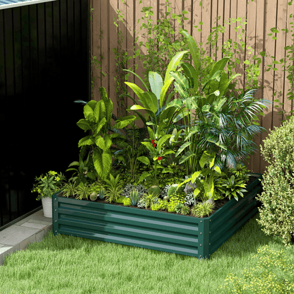 Raised Garden Bed Gardner Frame Outdoor Planter Kit Flower Vegetables Green - plants - express.com