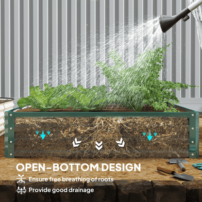 Raised Garden Bed Gardner Frame Outdoor Planter Kit Flower Vegetables Green - plants - express.com