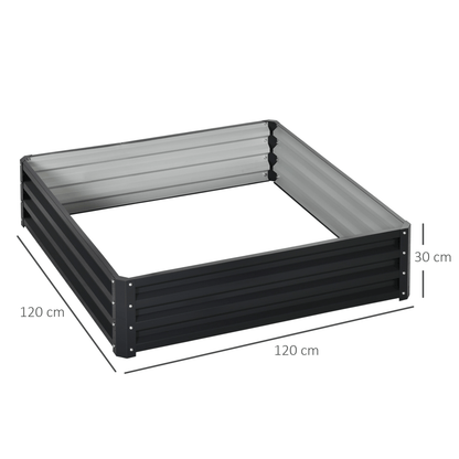 Raised Garden Bed Gardner Frame Outdoor Planter Kit Flower Vegetables Grey - plants - express.com