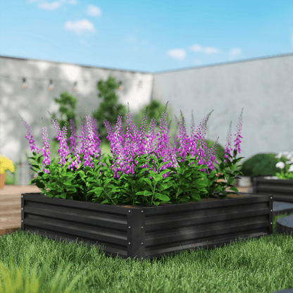 Raised Garden Bed Gardner Frame Outdoor Planter Kit Flower Vegetables Grey - plants - express.com