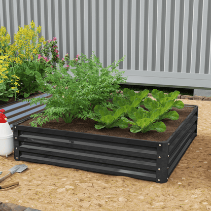 Raised Garden Bed Gardner Frame Outdoor Planter Kit Flower Vegetables Grey - plants - express.com