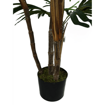 Realistic 100cm Raphis Palm Artificial Tree - Lifelike Silk Leaves & Adjustable! - plants - express.com