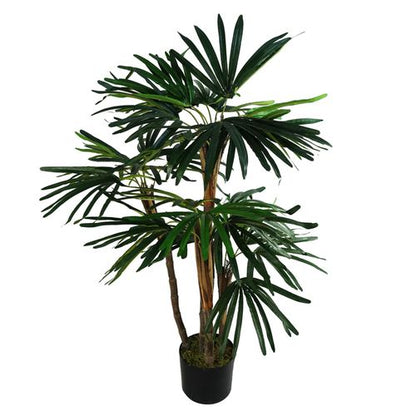 Realistic 100cm Raphis Palm Artificial Tree - Lifelike Silk Leaves & Adjustable! - plants - express.com