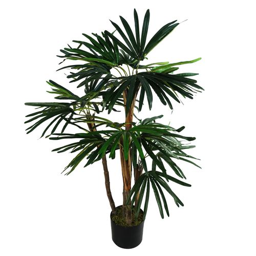 Realistic 100cm Raphis Palm Artificial Tree - Lifelike Silk Leaves & Adjustable! - plants - express.com