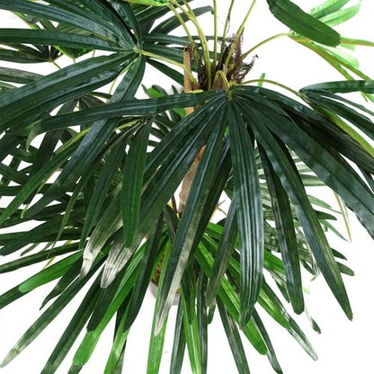 Realistic 100cm Raphis Palm Artificial Tree - Lifelike Silk Leaves & Adjustable! - plants - express.com