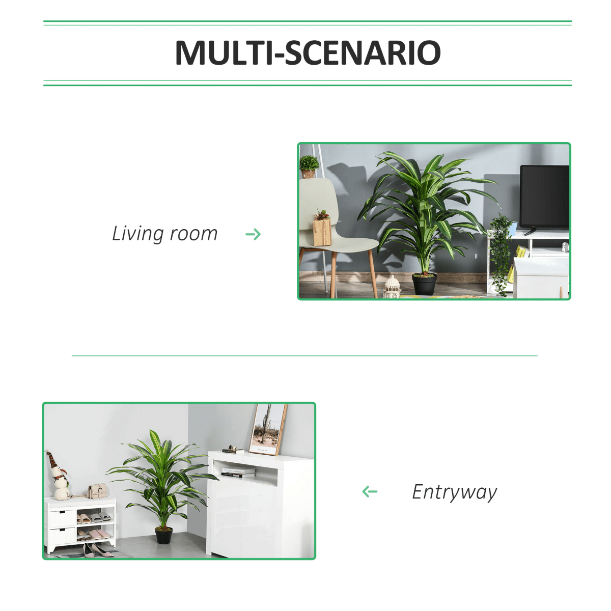 Realistic 110cm Artificial Dracaena Tree - Maintenance - Free Indoor Decor - plants - express.com