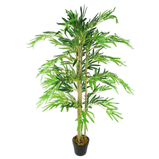 Realistic 120cm (4ft) Artificial Bamboo Tree - Premium Quality Green Decor - plants - express.com
