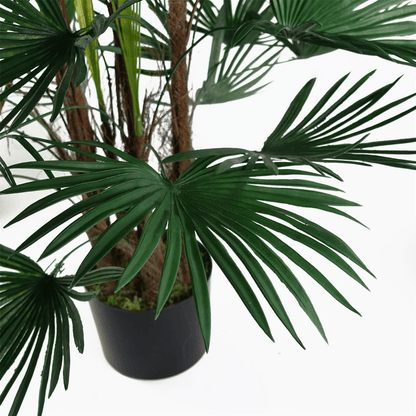 Realistic 120cm Artificial Fan Palm Tree - Lifelike Decor for Any Space - plants - express.com